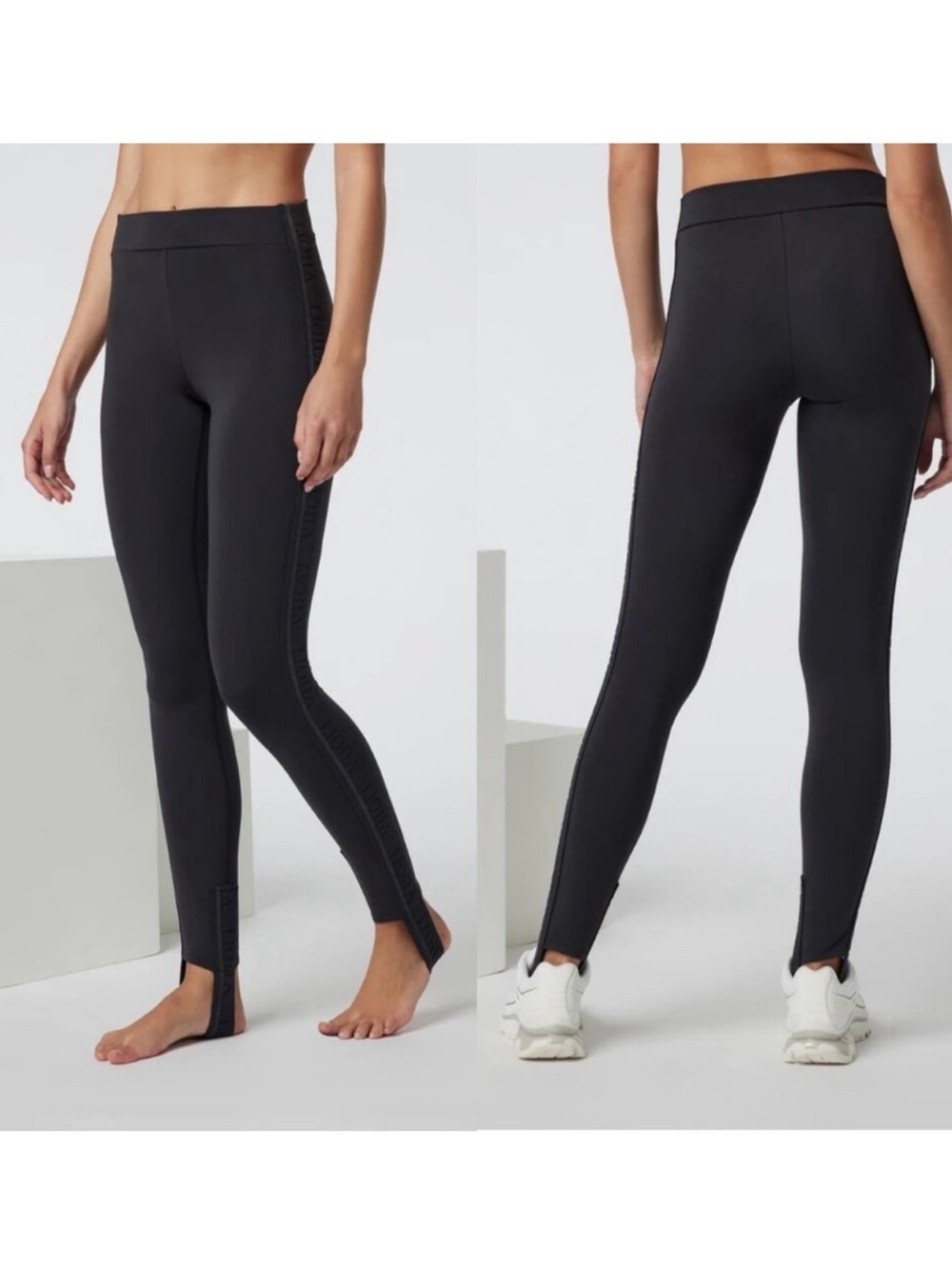 Vuori Women's Chilled Out Black Stirrup Leggings size Small